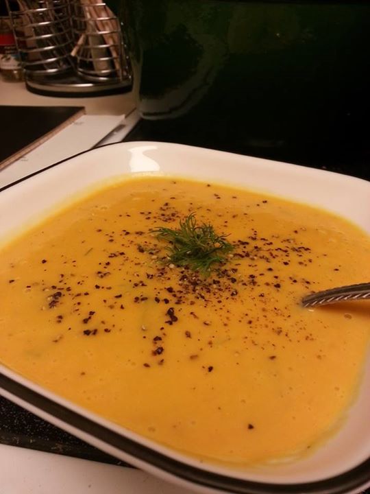 Butternut Squash and Red Bell Pepper Soup
